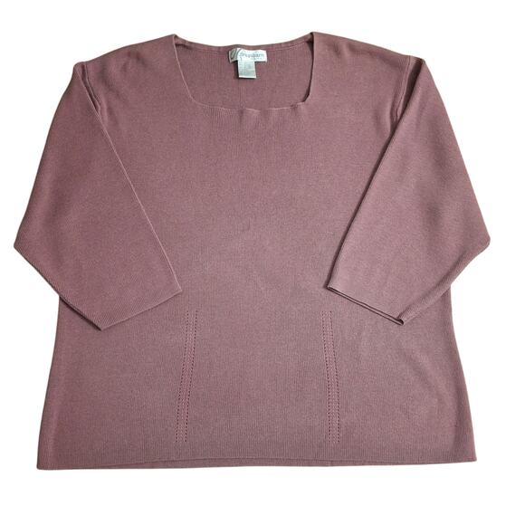 DressBarn Short Sleeve Purple Blouse XL - Picture 1 of 8